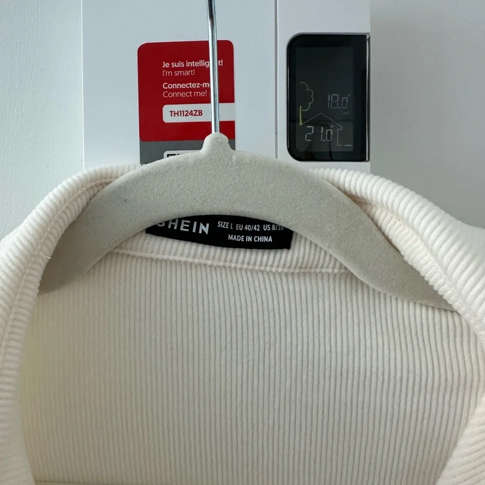 Ivory Button-Down Knit - Picture 3 of 4